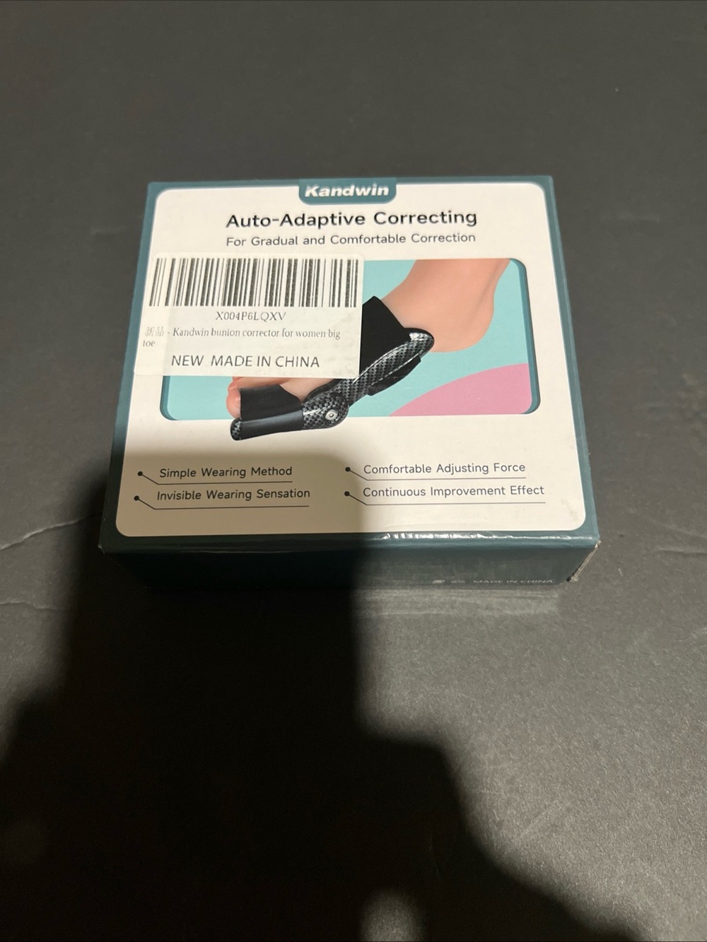Kandwin Auto-Adaptive Correcting Bunion Corrector - Teal/White